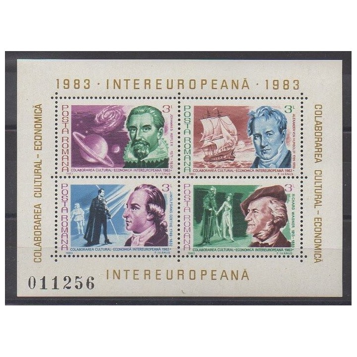 Acheter ce bloc-feuillet de Roumanie de l'année 1983 (No BF159).