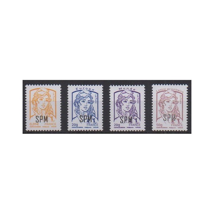 Acheter cette série de timbres de Saint-Pierre et Miquelon de l'année 2013 (No 1089/1092).