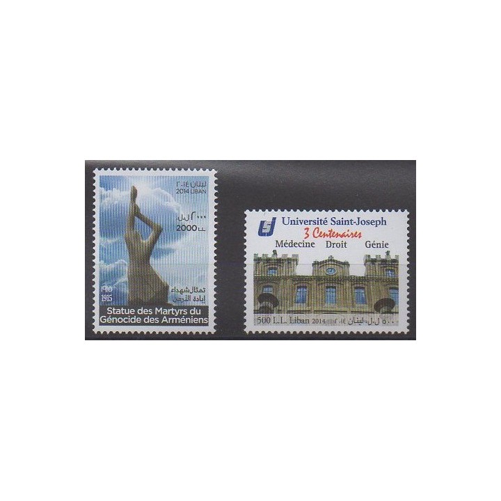 Acheter cette série de timbres du Liban de l'année 2014 (No 504/505).