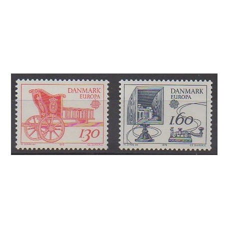 Danemark - 1979 - No 687/688 - Service postal - Europa