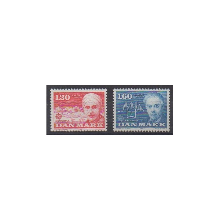 Acheter cette série de timbres du Danemark de l'année 1980 (No 700/701).
