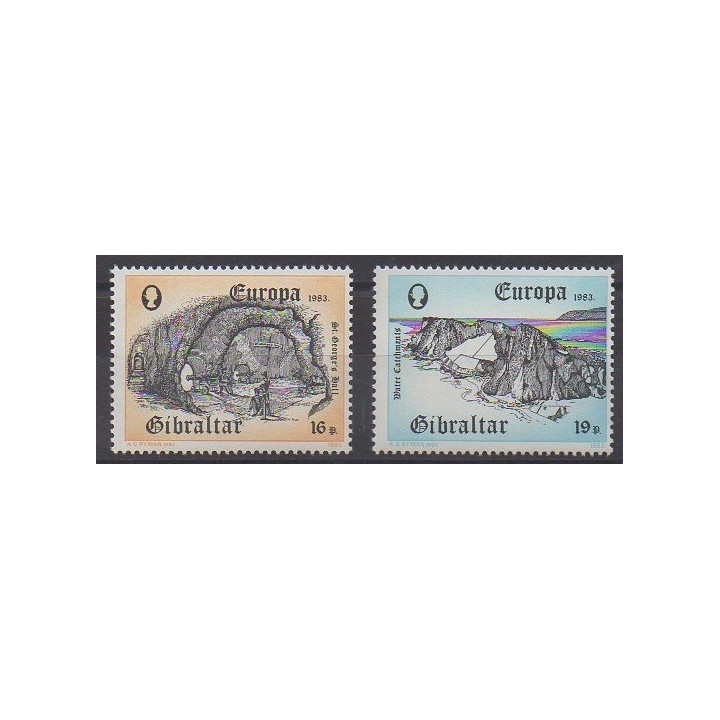 Acheter cette série de timbres de Gibraltar de l'année 1983 (No 471/472).