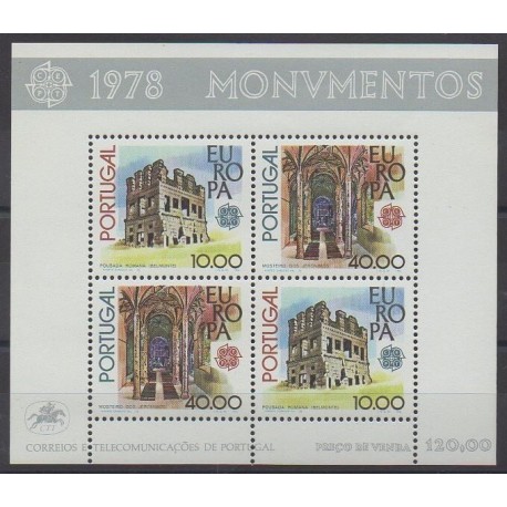 Portugal - 1978 - No BF23 - Monuments - Europa