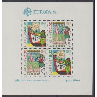 Acheter ce bloc-feuillet du Portugal de l'année 1981 (No BF33).