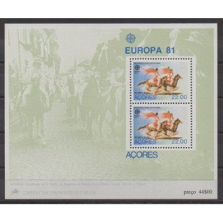 Acheter ce bloc-feuillet du Portugal (Açores) de l'année 1981 (No BF2).