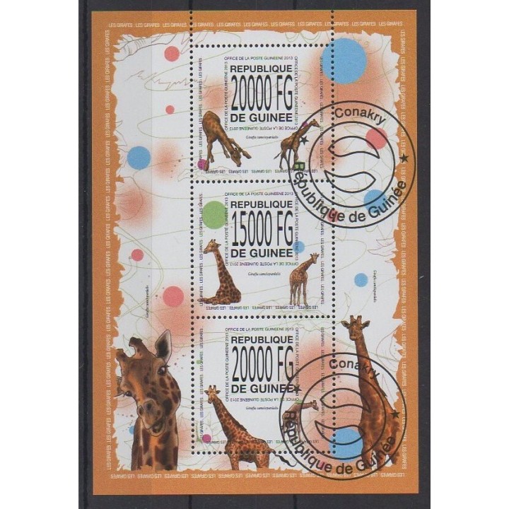 Acheter cette série de timbres de Guinée de l'année 2013 (No 6763/6765). - Oblitéré