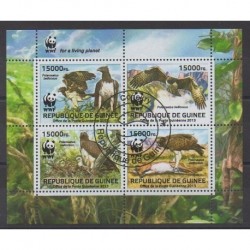 Guinée - 2013 - No 6856/6858 - Oiseaux - Espèces menacées - WWF - Oblitérés