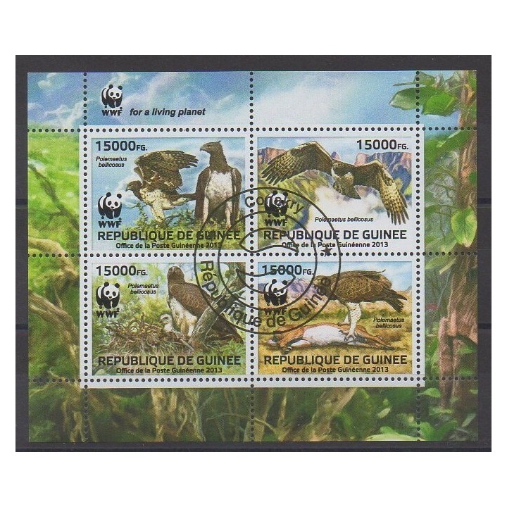 Acheter cette série de timbres de Guinée de l'année 2013 (No 6856/6858). - Oblitéré
