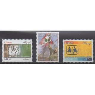 Acheter cette série de timbres du Liban de l'année 2001 (No 358/360).