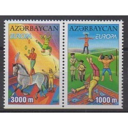 Azerbaïdjan - 2002 - No 431b/432b - Cirque ou magie