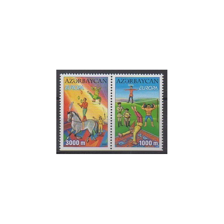 Acheter ces timbres d'Azerbaïdjan de l'année 2002 (No 431b/432b).