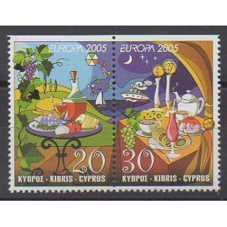 Buy this set of stamps of Cyprus of the year 2005 (Nb 1066/1067).