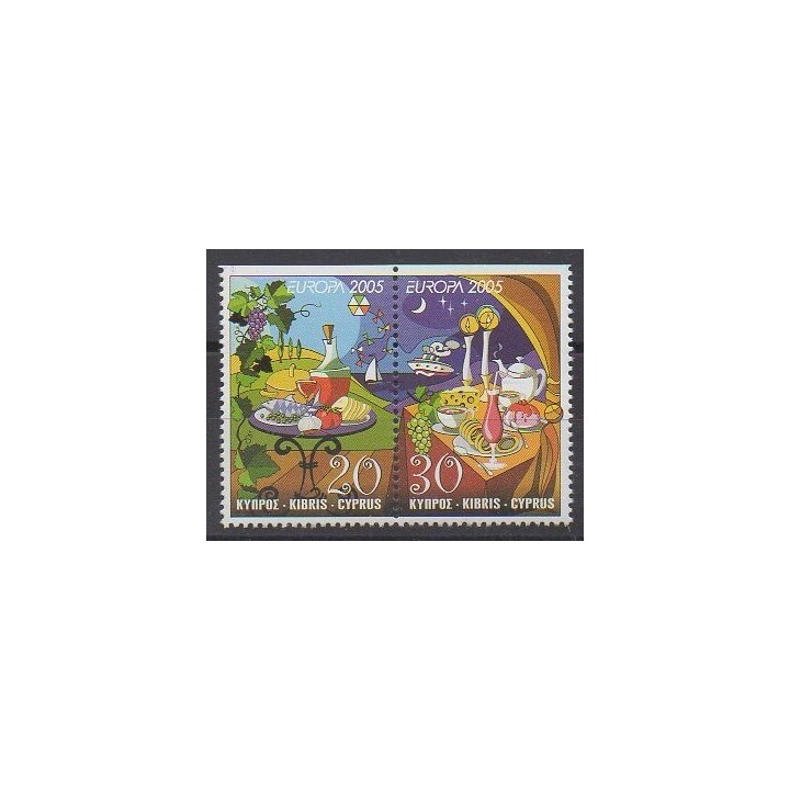 Buy this set of stamps of Cyprus of the year 2005 (Nb 1066/1067).