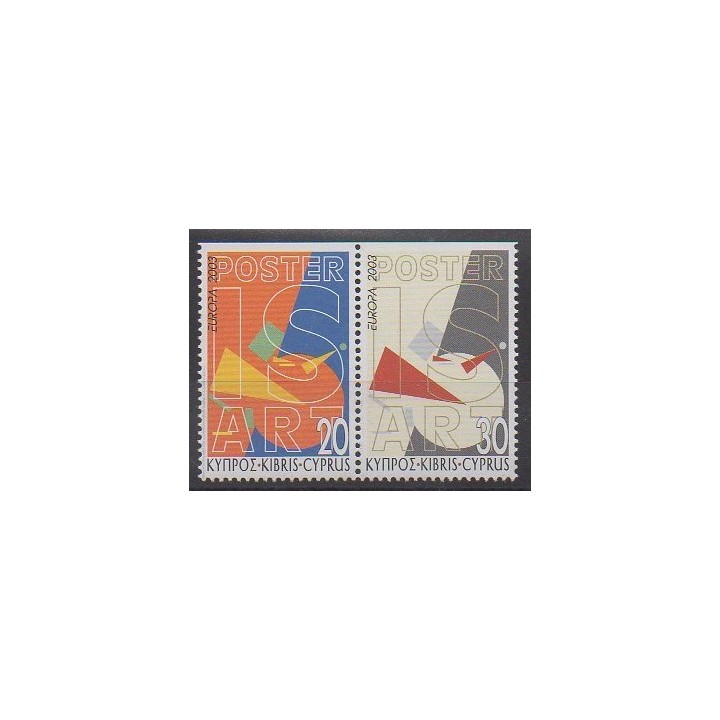 Acheter cette série de timbres de Chypre de l'année 2003 (No 1021a/1022a).