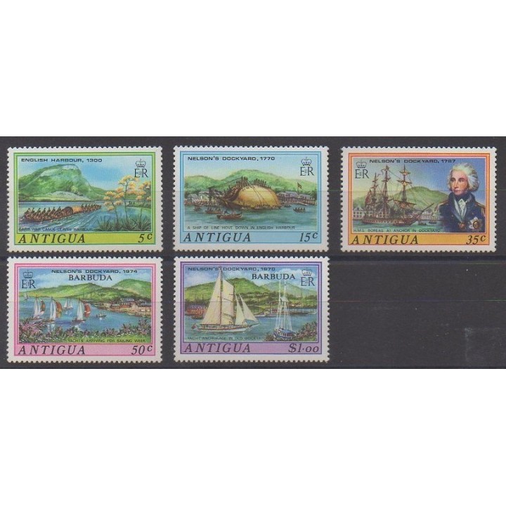 Buy this set of stamps of Antigua of the year 1975 (Nb 361/365).
