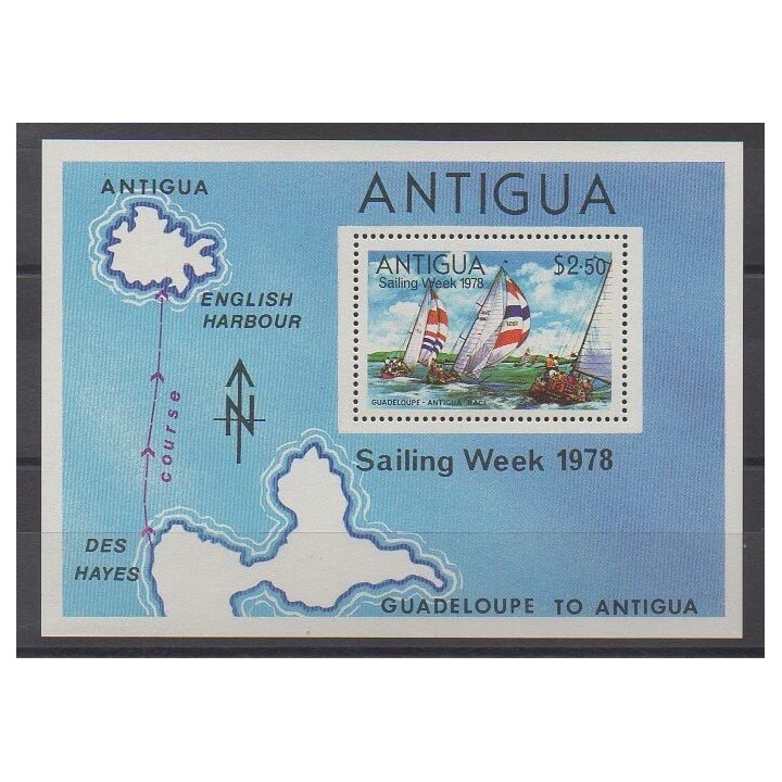 Acheter ce bloc-feuillet d'Antigua de l'année 1978 (No BF35).