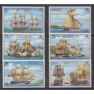 Acheter cette série de timbres d'Anguilla de l'année 1976 (No 226/231).