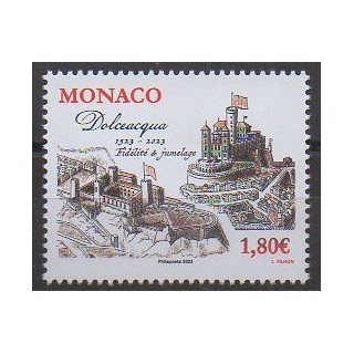 Buy this stamp of Monaco of the year 2023 (Dolceacqua).
