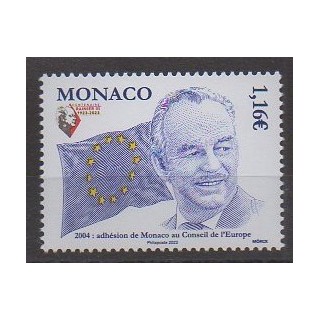 Buy this stamp of Monaco of the year 2023 (Adhésion au Conseil de l'Europe).
