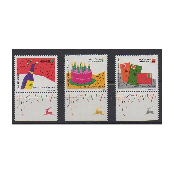 Buy this set of stamps of Israel of the year 1991 (Nb 1128/1130).