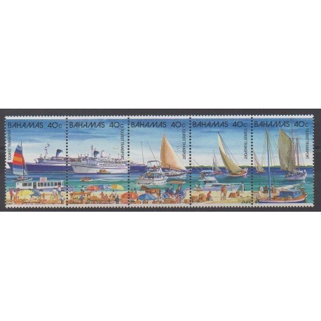 Bahamas - 1987 - Nb 646/650 - Boats