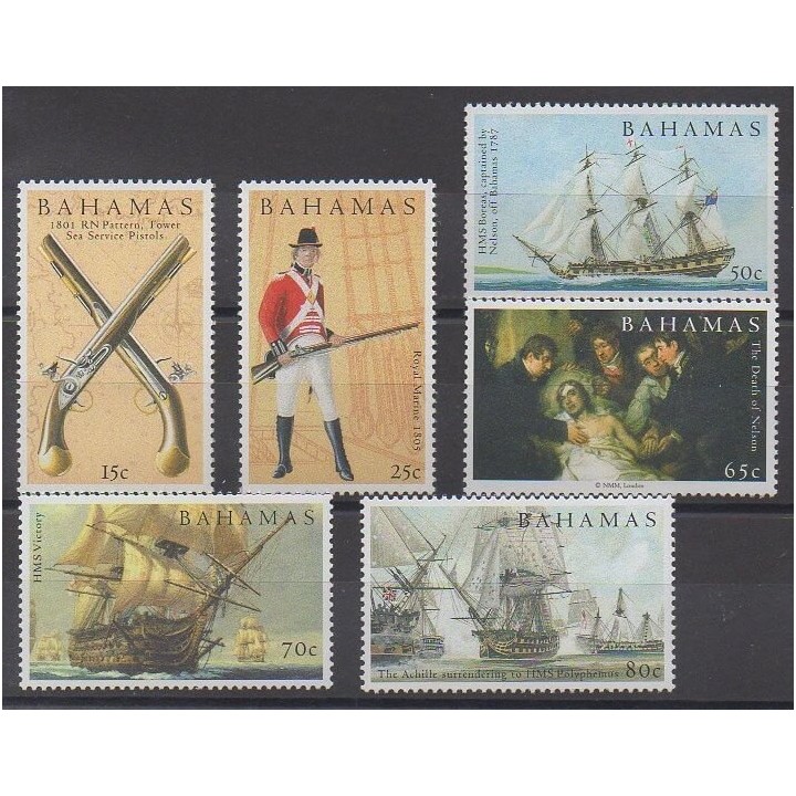 Acheter cette série de timbres des Bahamas de l'année 2005 (No 1203/1208).