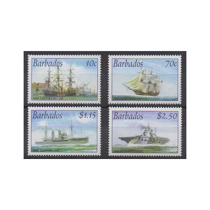Acheter cette série de timbres de Barbade de l'année 2003 (No 1089/1092).