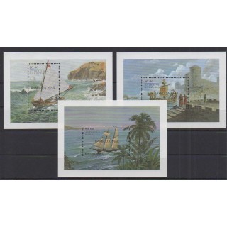Buy these 3 souvenir sheets of Barbuda of the year 2000 (Nb BF312/BF314).