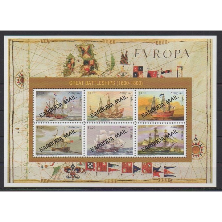 Acheter cette série de timbres de Barbuda de l'année 1997 (No 1729/1734).
