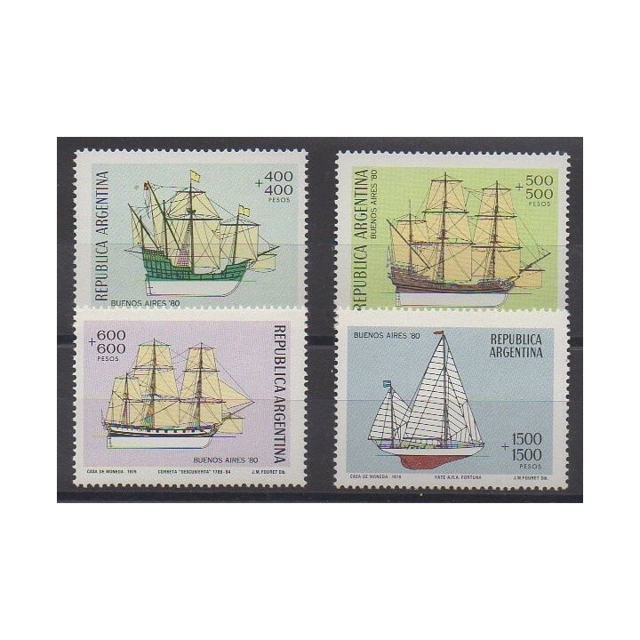 Buy this set of stamps of Argentina of the year 1979 (Nb 1185/1188).