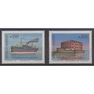 Acheter cette série de timbres d'Argentine de l'année 1989 (No 1685/1686).
