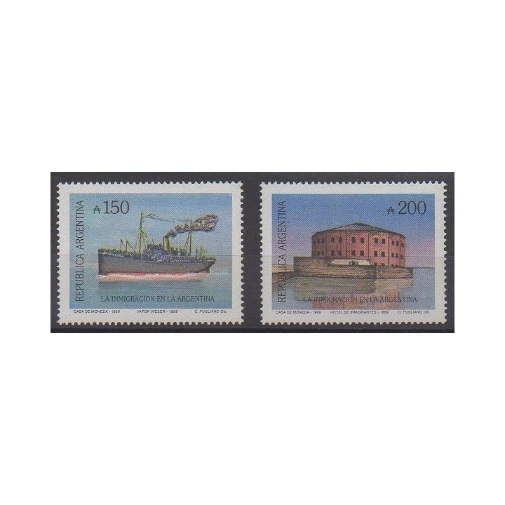 Buy this set of stamps of Argentina of the year 1989 (Nb 1685/1686).