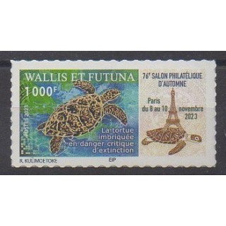 Acheter ce timbre de Wallis et Futuna de l'année 2023 (Tortue imbriquée).