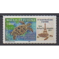 Wallis et Futuna - 2023 - No 975 - Espèces menacées - WWF - Tortue imbriquée