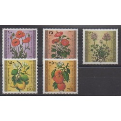 Palestine - 1996 - No 53/57 - Fleurs - Fruits ou légumes