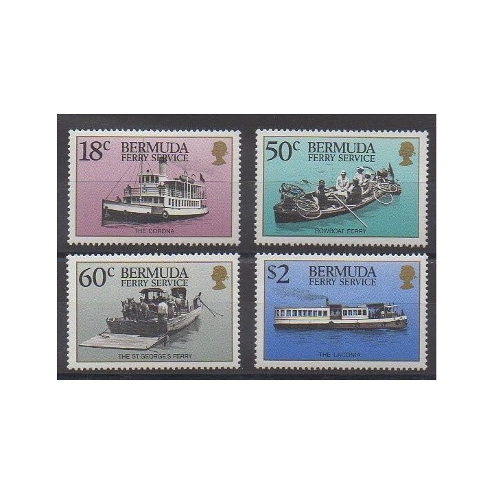 Acheter cette série de timbres des Bermudes de l'année 1989 (No 539/542).