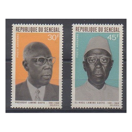 Sénégal - 1969 - No PA75/PA76 - Célébrités