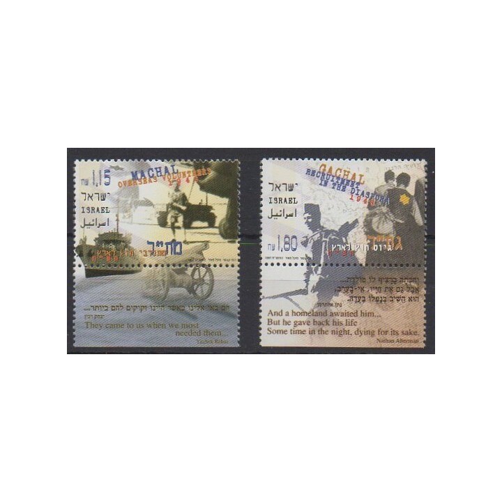 Buy this set of stamps of Israel of the year 1997 (Nb 1384/1385).