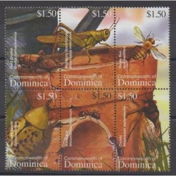 Dominique - 2002 - No 2872/2877 - Insectes