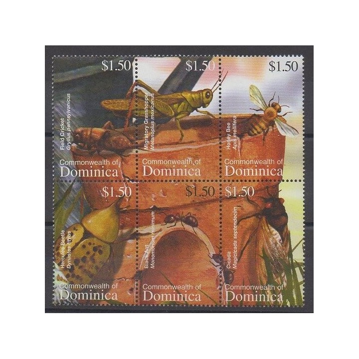 Buy this set of stamps of Dominique of the year 2002 (Nb 2872/2877).