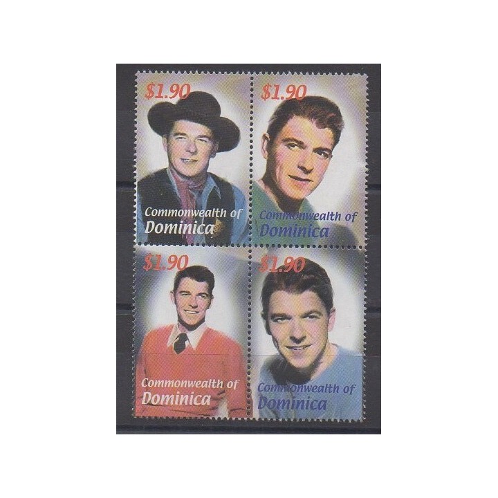 Acheter cette série de timbres de Dominique de l'année 2002 (No 2917/2920).