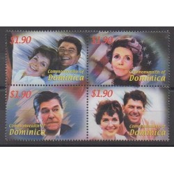 Dominique - 2002 - No 2936/2939 - Célébrités