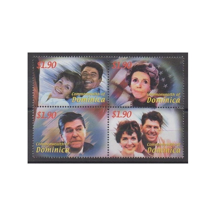 Acheter cette série de timbres de Dominique de l'année 2002 (No 2936/2939).