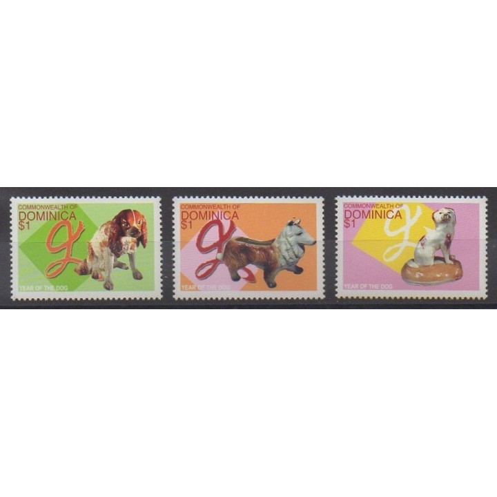 Buy this set of stamps of Dominique of the year 2006 (Nb 3197/3199).