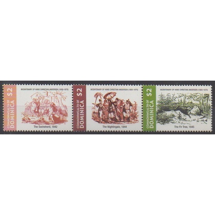 Buy this set of stamps of Dominique of the year 2005 (Nb 3191/3193).