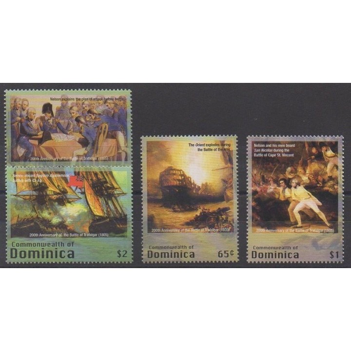 Buy this set of stamps of Dominique of the year 2005 (Nb 3187/3190).