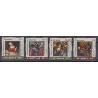 Buy this set of stamps of Dominique of the year 2012 (Nb 3584/3587).