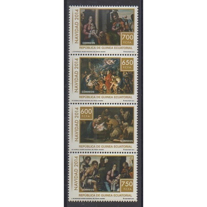 Acheter cette série de timbres de Guinée équatoriale de l'année 2014 (No 618A/618D).