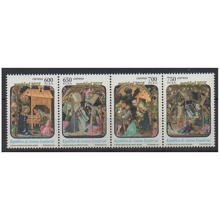 Acheter cette série de timbres de Guinée équatoriale de l'année 2015 (No 631/634).