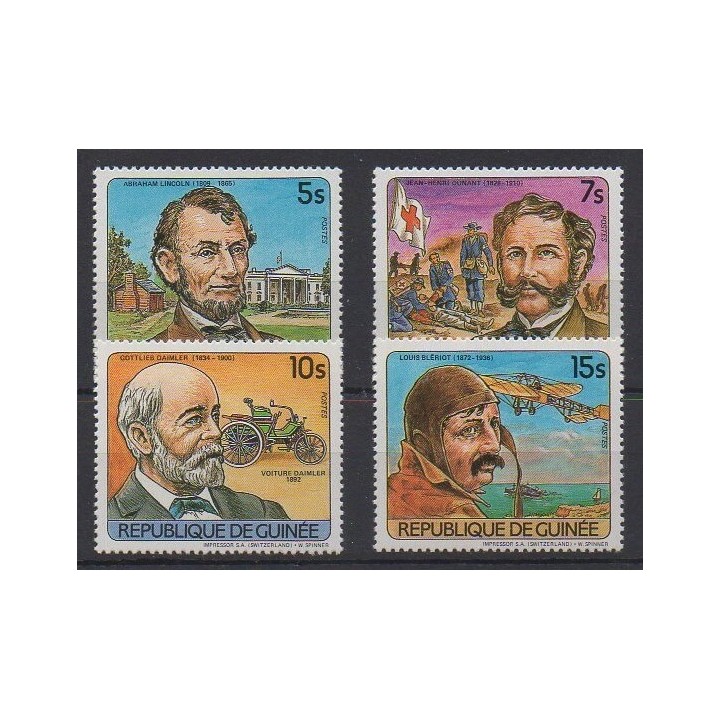 Buy this set of stamps of Guinea of the year 1984 (Nb 740/743).
